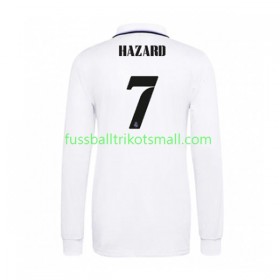 Fußballtrikots Real Madrid Eden Hazard 7 2022-2023 Langarm Heimtrikotsatz kaufen